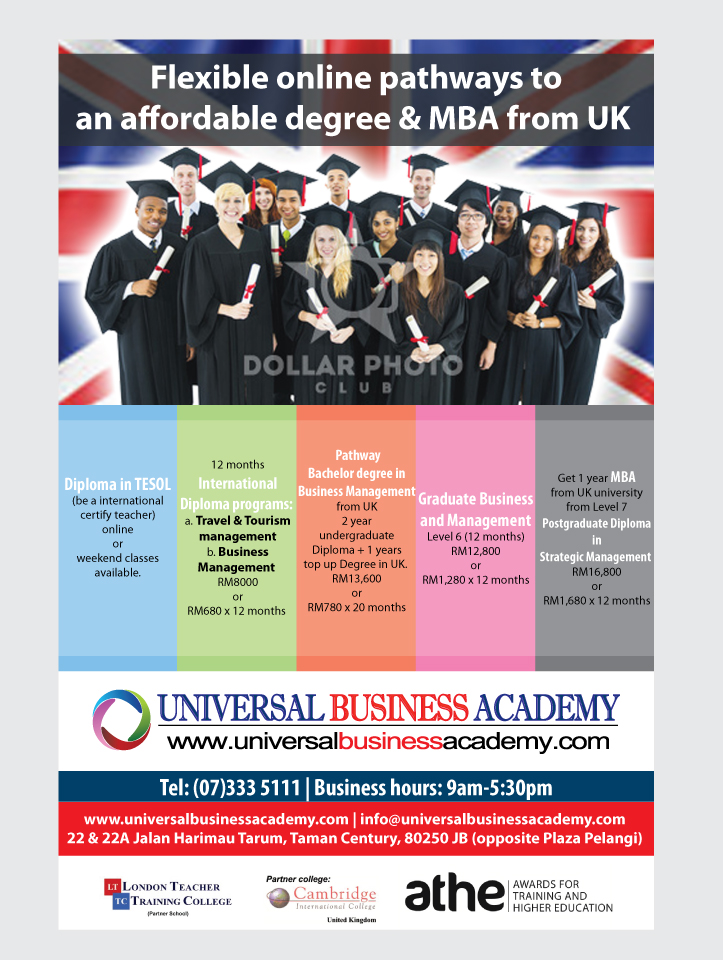 Flyer-Design von GGV für Universal Business Academy | Design #6244003