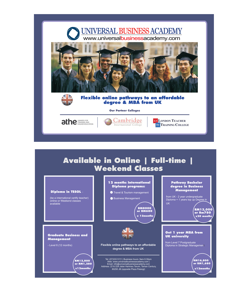 Flyer Design by danfulani for Universal Business Academy | Design #6258445