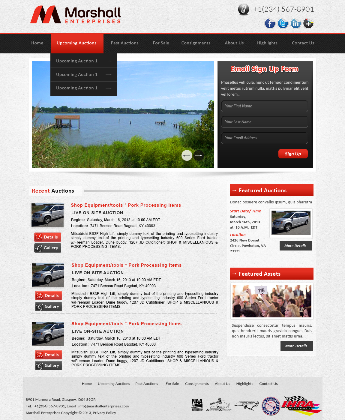 Wordpress Design by webxvision for AuctionServices.com, Inc. | Design #1659042