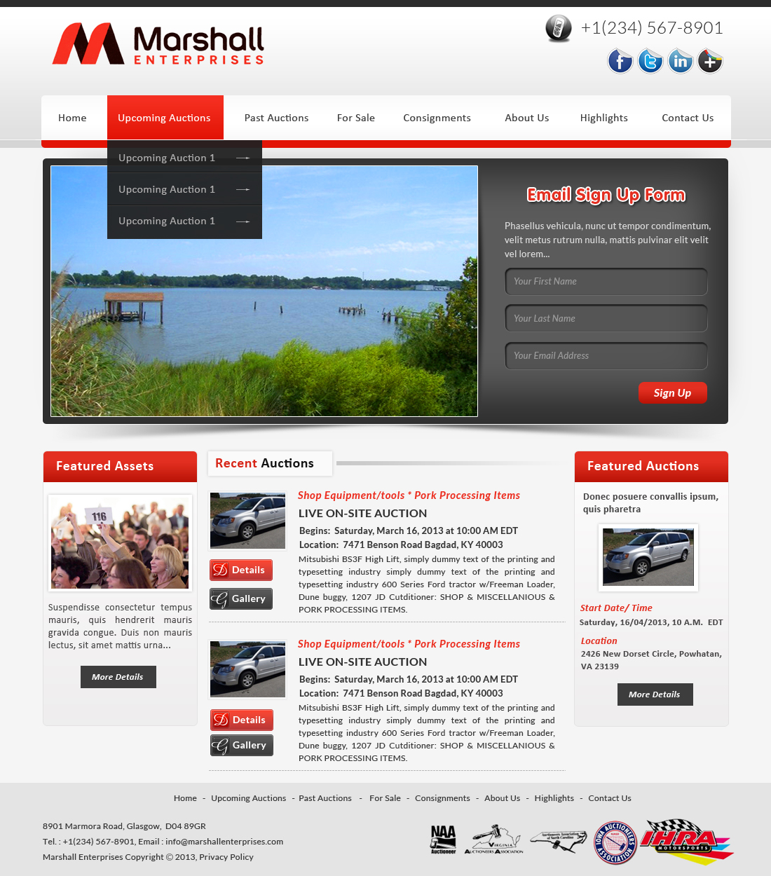 Design Wordpress par webxvision pour AuctionServices.com, Inc. | Design #1661173