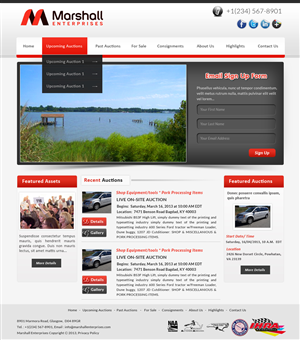 Design Wordpress par webxvision pour AuctionServices.com, Inc. | Design : #1661173