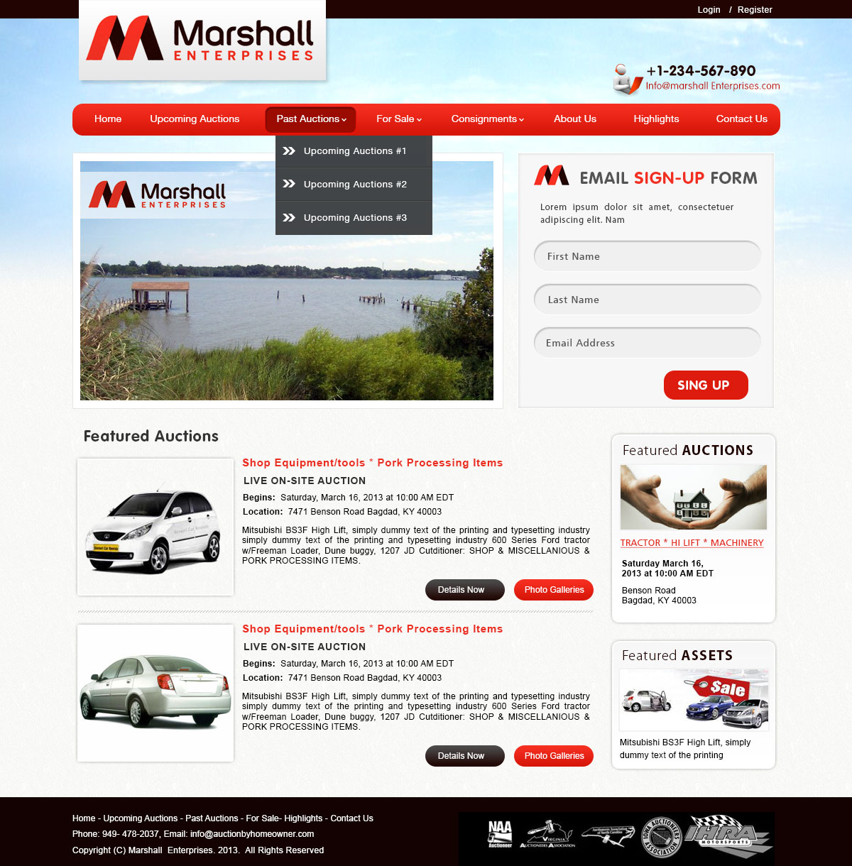 Wordpress Design by webxvision for AuctionServices.com, Inc. | Design #1666394