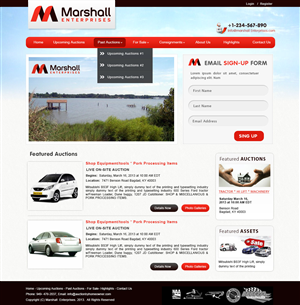 Design Wordpress par webxvision pour AuctionServices.com, Inc. | Design : #1666394