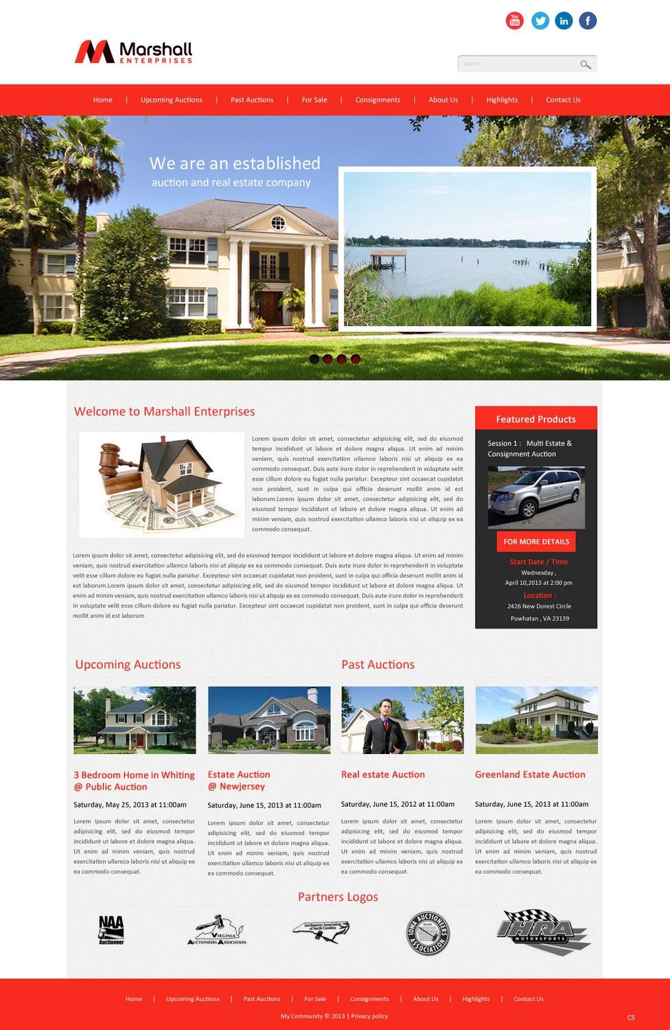 Wordpress Design by pb for AuctionServices.com, Inc. | Design #1656669