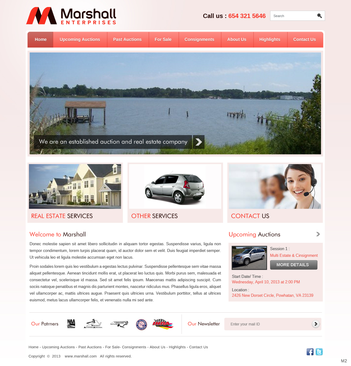 Wordpress Design by pb for AuctionServices.com, Inc. | Design #1656677