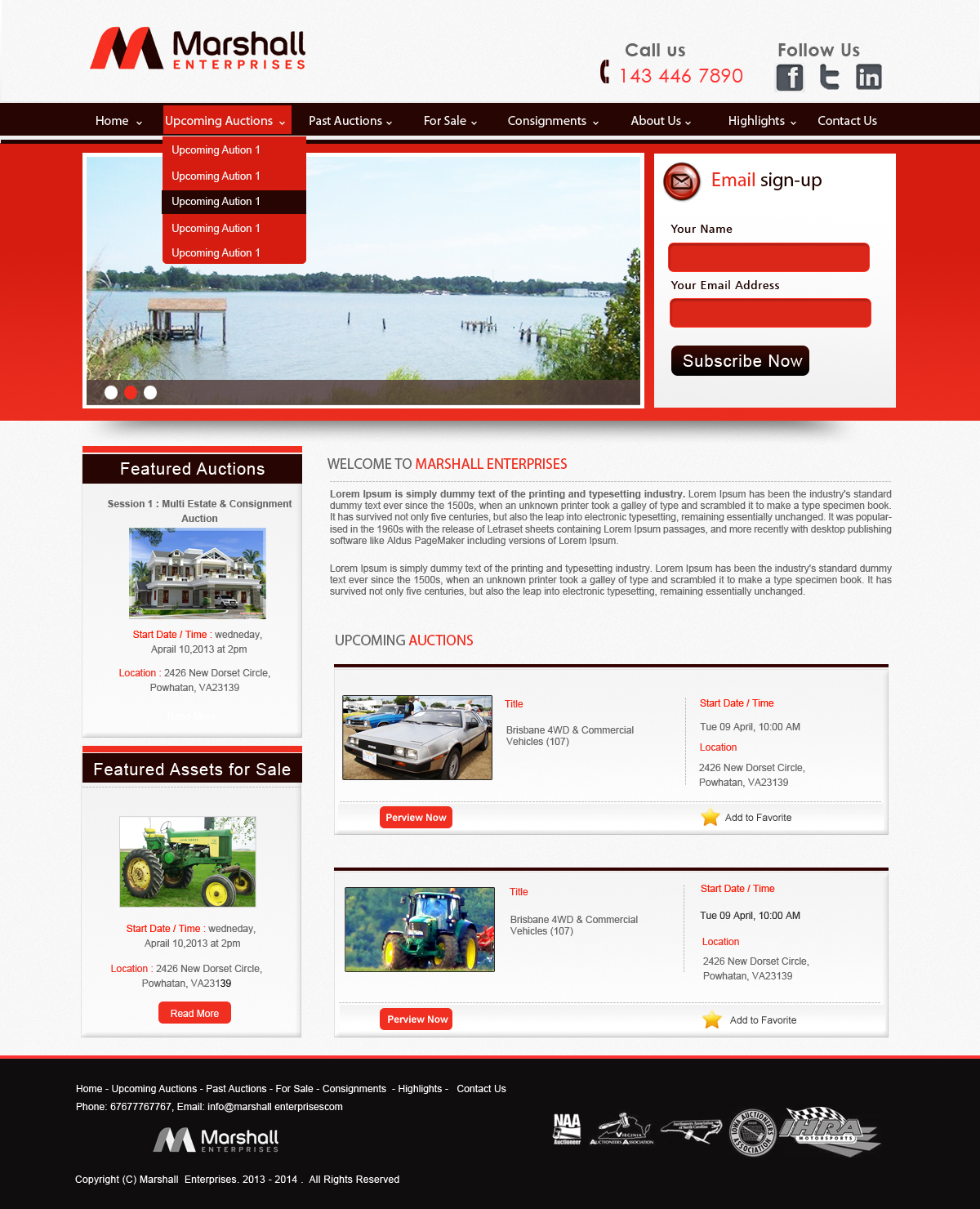 Design Wordpress par Creative X Designs pour AuctionServices.com, Inc. | Design : #1658062