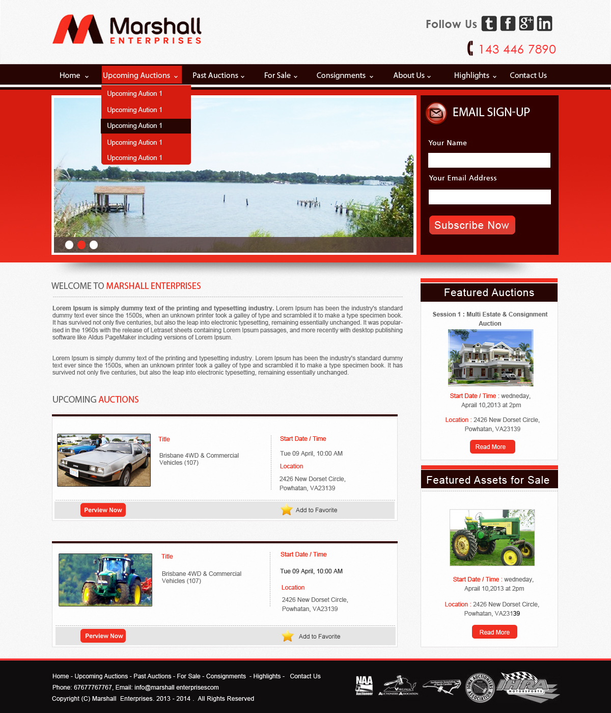 Wordpress Design by Creative X Designs for AuctionServices.com, Inc. | Design #1658982