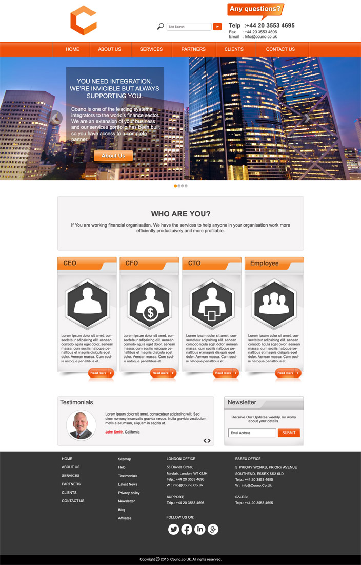 Web Design by DesignXyz for this project | Design #6294670