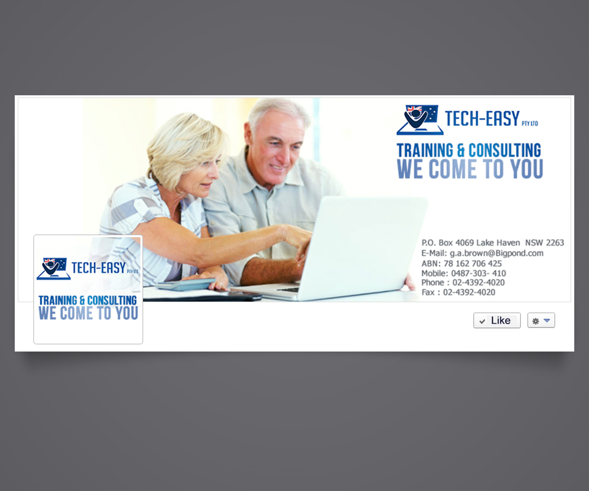 Facebook Design by medhoover for Tech-Easy Pty Ltd | Design #1656331