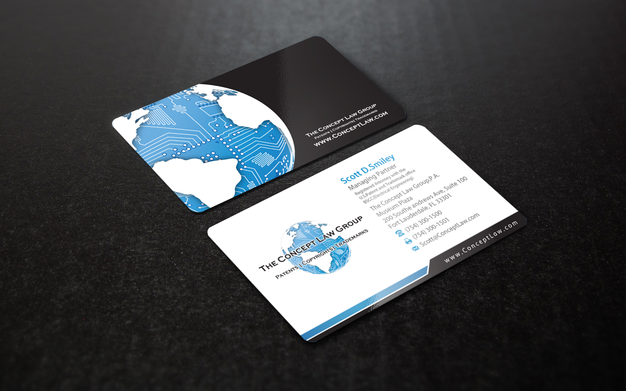 Business Card Design by pixelfountain for The Concept Law Group, P.A. | Design: #6238149