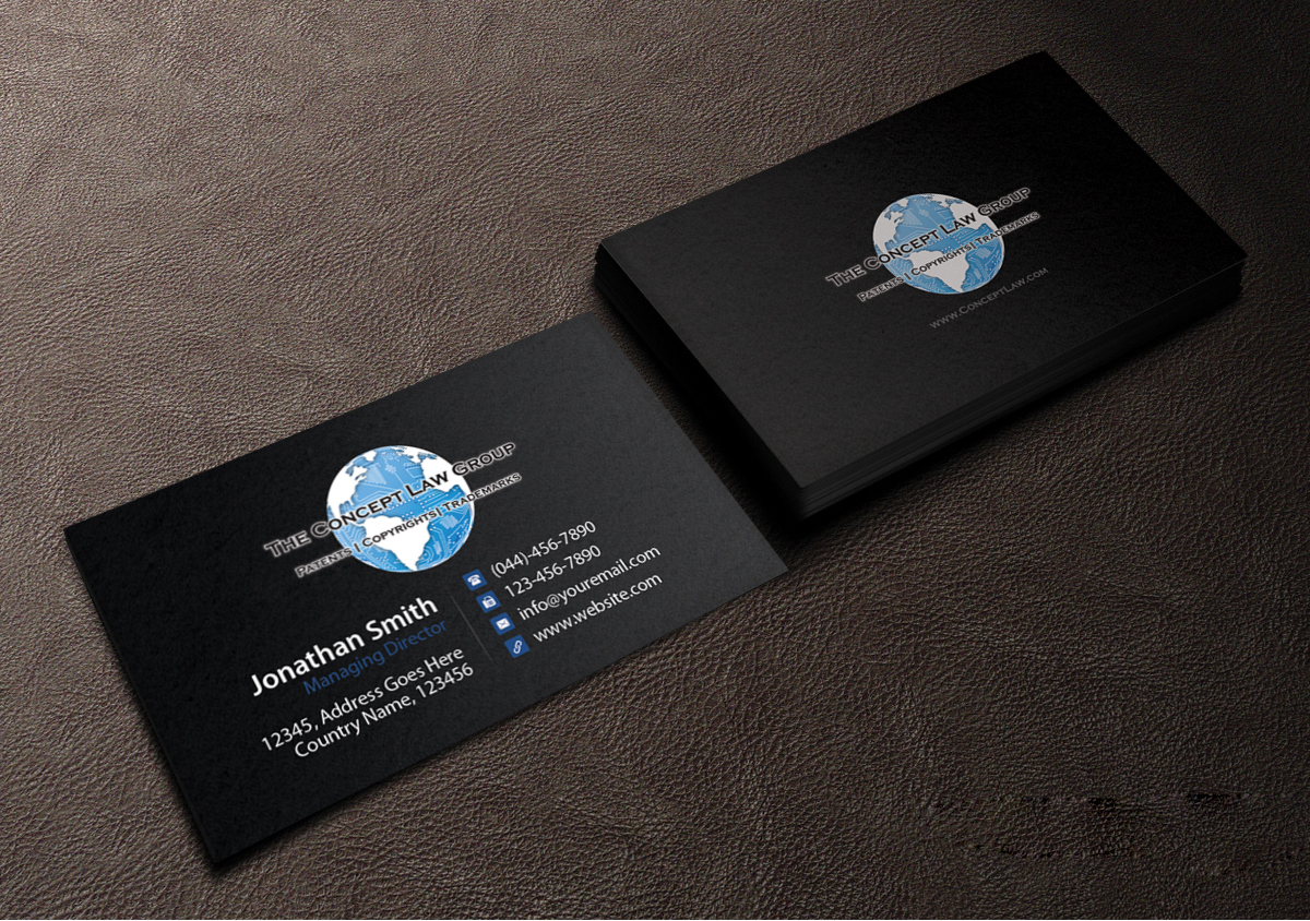 Business Card Design by Creations Box 2015 for The Concept Law Group, P.A. | Design #6253602