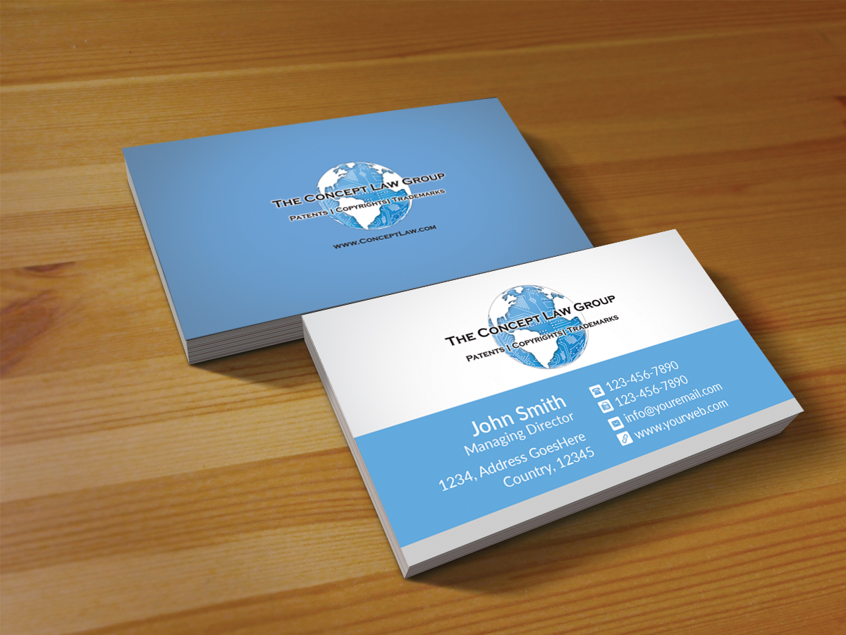 Business Card Design by Creations Box 2015 for The Concept Law Group, P.A. | Design #6253614