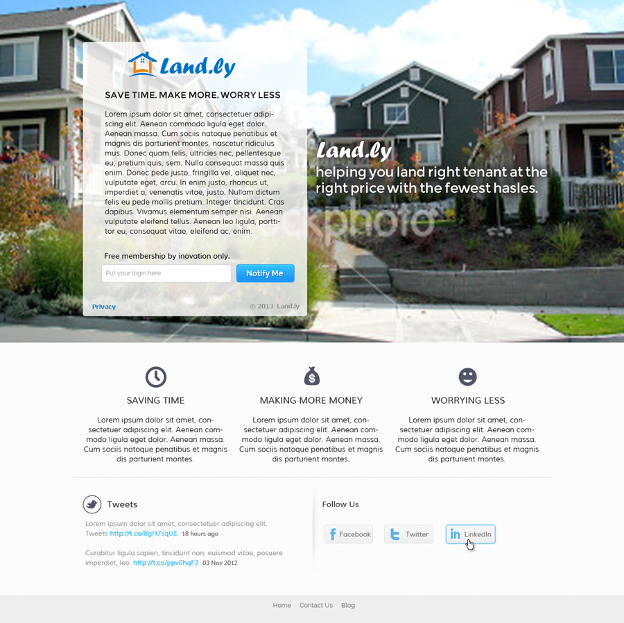 Landing Page Design by Violeta Pironkova for this project | Design #1681501