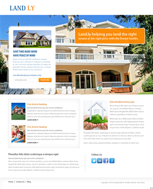 Landing Page Design by pb for this project | Design: #1661715