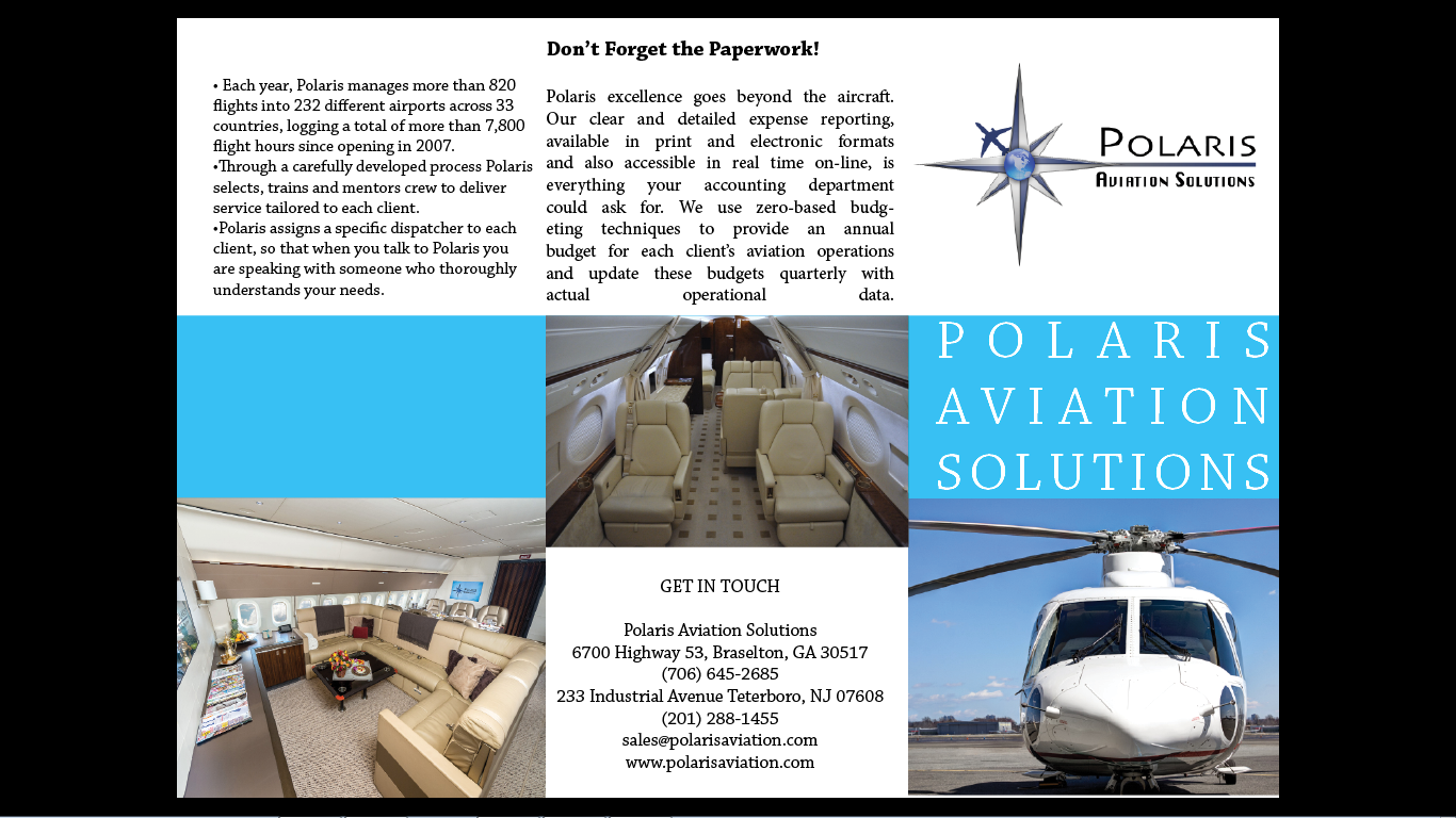 Design de Flyer par Dre Ngugi pour Polaris Aviation Solutions | Design #6238673