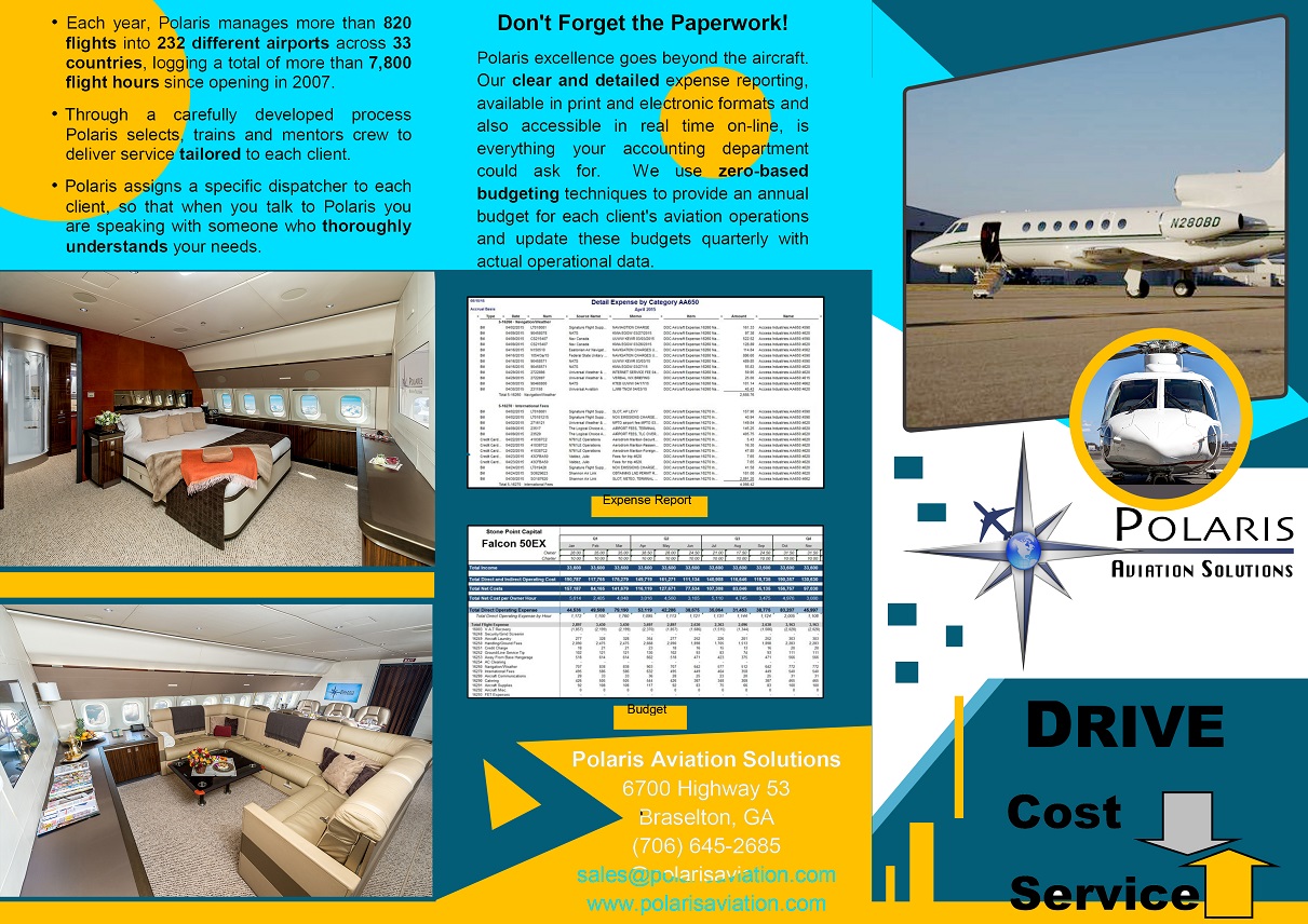 Flyer Design by dii for Polaris Aviation Solutions | Design #6241627