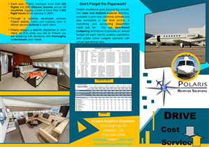 Design de Flyer par dii pour Polaris Aviation Solutions | Design : #6241627