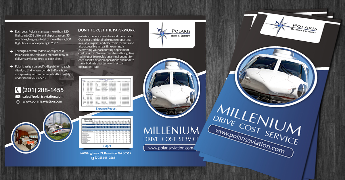 Flyer Design by ESolz Technologies for Polaris Aviation Solutions | Design #6242760