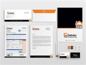Schreibwaren-Design von Sarmishtha Chattopadhyay_loginchange für Inkster Heating and Cooling | Design: #6328786