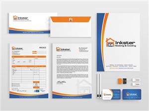 Schreibwaren-Design von Sarmishtha Chattopadhyay_loginchange für Inkster Heating and Cooling | Design: #6375205