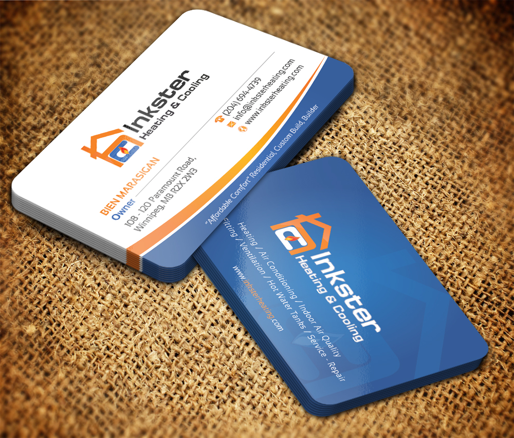 Stationery Design by Sarmishtha Chattopadhyay_loginchange for Inkster Heating and Cooling | Design #6375466