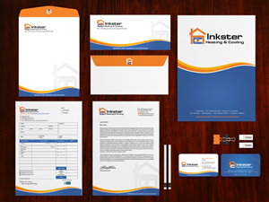 Stationery Design by Sarmishtha Chattopadhyay_loginchange for Inkster Heating and Cooling | Design: #6377788