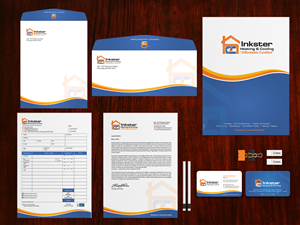 Stationery Design by Sarmishtha Chattopadhyay_loginchange for Inkster Heating and Cooling | Design: #6388806