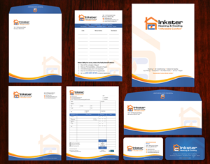 Stationery Design by Sarmishtha Chattopadhyay_loginchange for Inkster Heating and Cooling | Design: #6422467