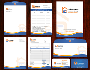 Schreibwaren-Design von Sarmishtha Chattopadhyay_loginchange für Inkster Heating and Cooling | Design: #6422533