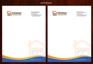 Stationery Design by Sarmishtha Chattopadhyay_loginchange for Inkster Heating and Cooling | Design: #6438477