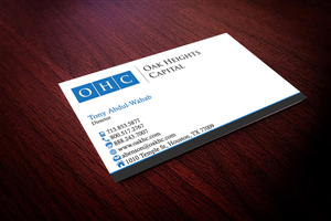 Business Card Design by Hardcore Design for Oak Heights Capital, Inc | Design #6270938