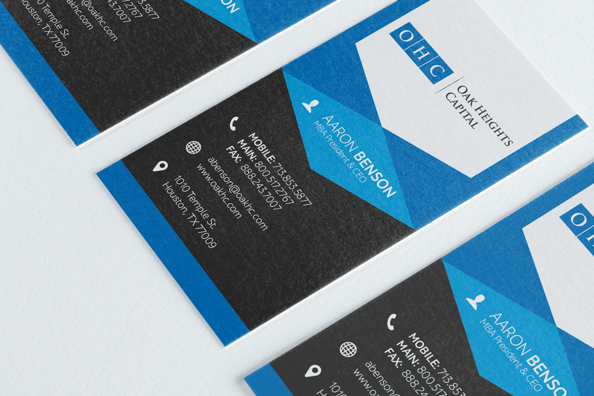 Business Card Design by isabel paoli for Oak Heights Capital, Inc | Design #6231552