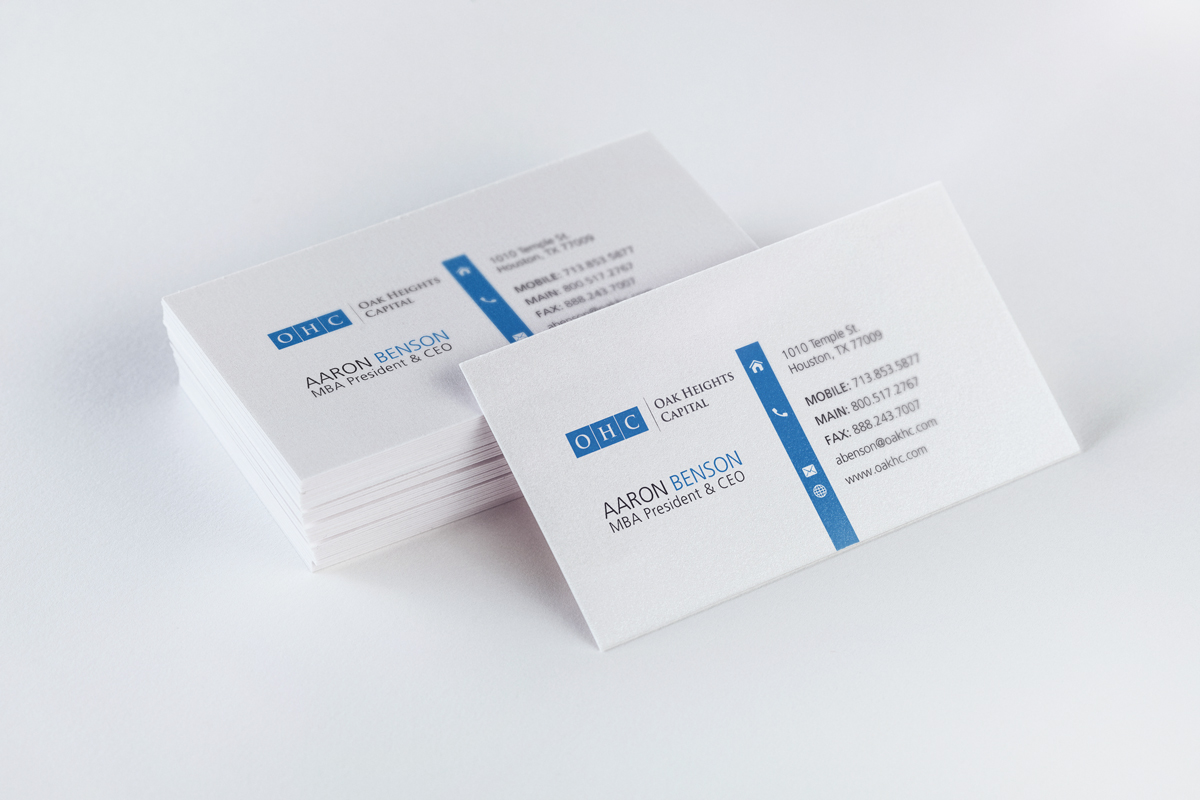 Business Card Design by isabel paoli for Oak Heights Capital, Inc | Design #6231557