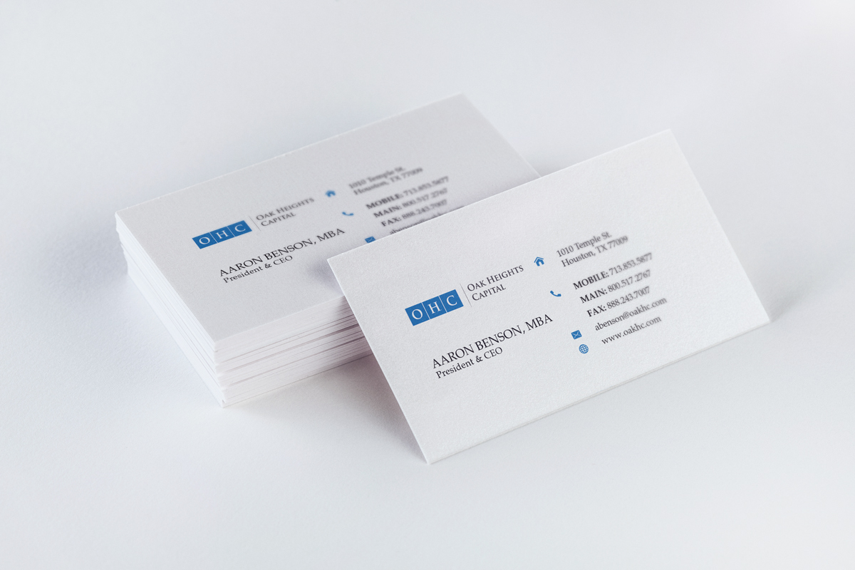 Business Card Design by isabel paoli for Oak Heights Capital, Inc | Design #6253080