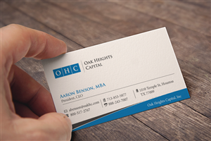 Business Card Design by toyz86 for Oak Heights Capital, Inc | Design #6261331