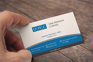 Business Card Design by toyz86 for Oak Heights Capital, Inc | Design: #6261374