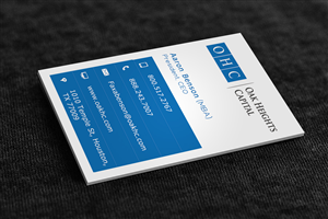 Business Card Design by Stream Graphics for Oak Heights Capital, Inc | Design: #6270491