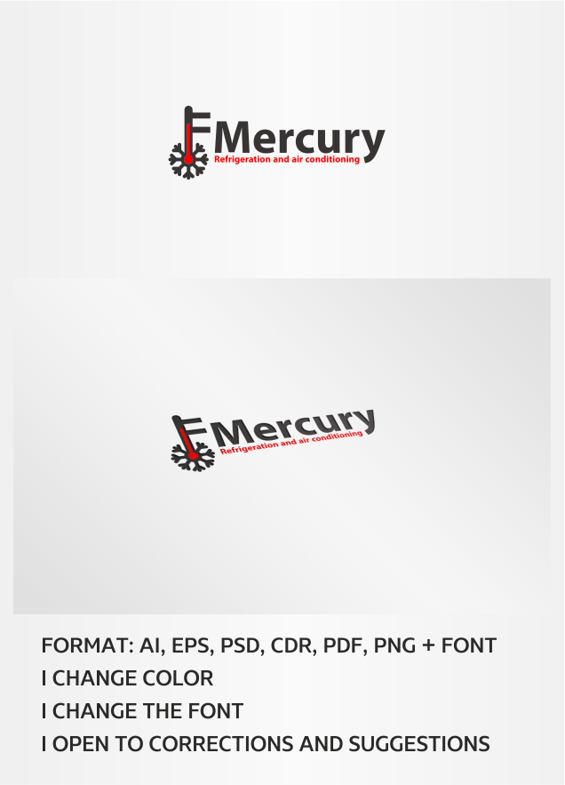 Logo Design by artsterdam for Mercury Refrigeration and Air Conditioning | Design #6246283