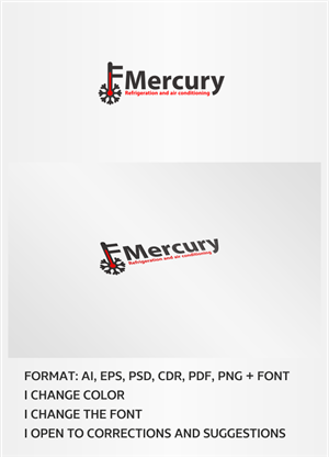 Design de Logo par artsterdam pour Mercury Refrigeration and Air Conditioning | Design : #6246283