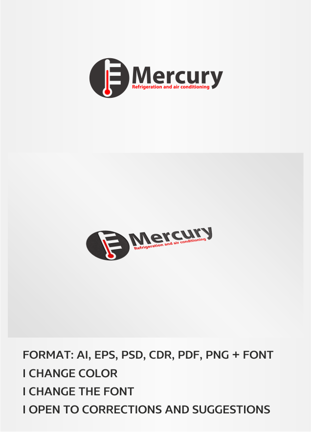 Logo Design by artsterdam for Mercury Refrigeration and Air Conditioning | Design #6246285