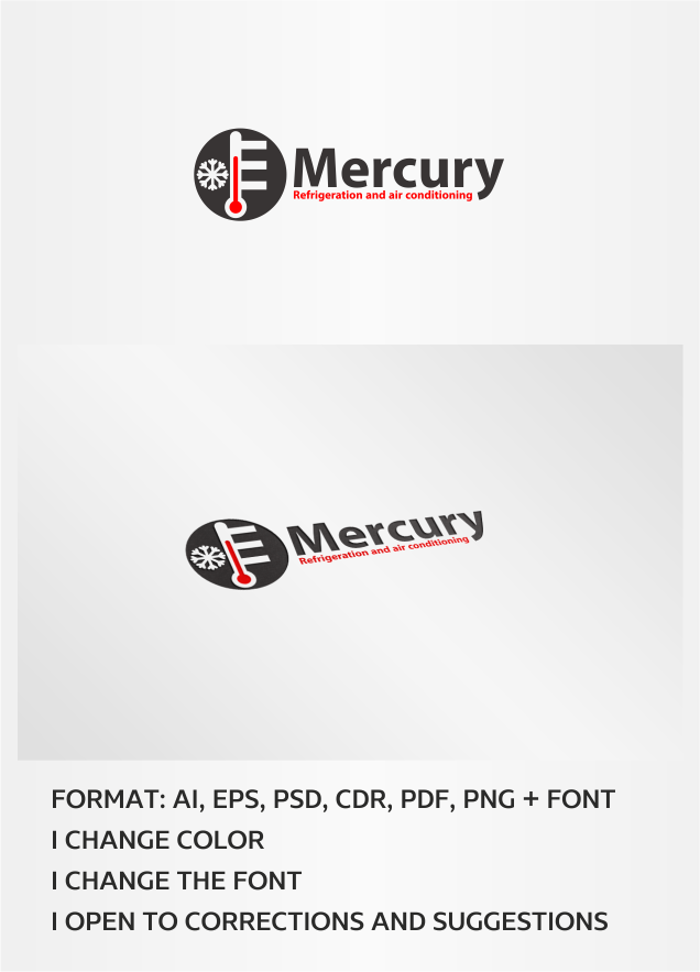 Design de Logo par artsterdam pour Mercury Refrigeration and Air Conditioning | Design #6246292