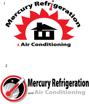 Diseño de Logo por fourdog123 para Mercury Refrigeration and Air Conditioning | Diseño #6313863