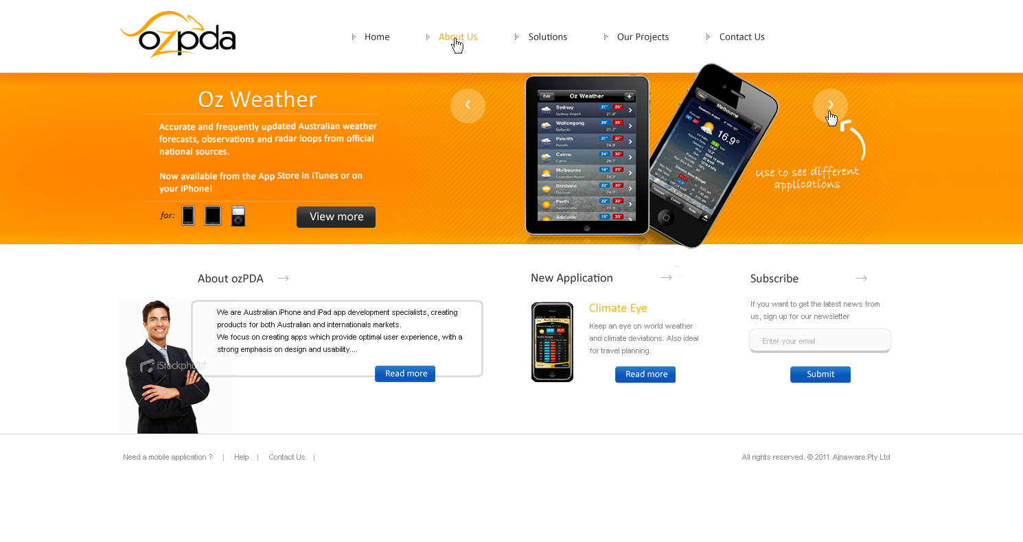 Web Design by KKORZENIOWSKI. for Ajnaware Pty Ltd | Design #337390