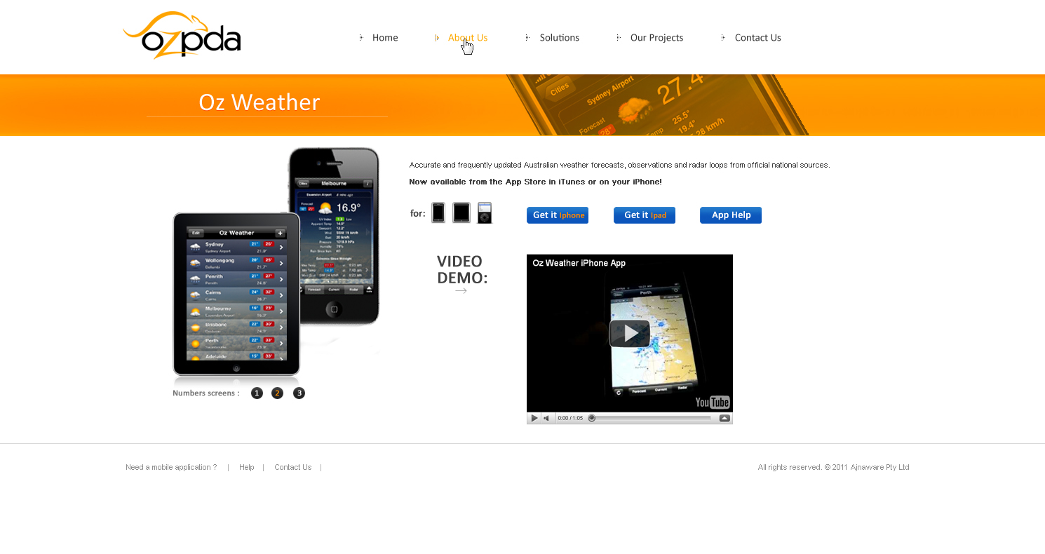 Web Design by KKORZENIOWSKI. for Ajnaware Pty Ltd | Design #337393