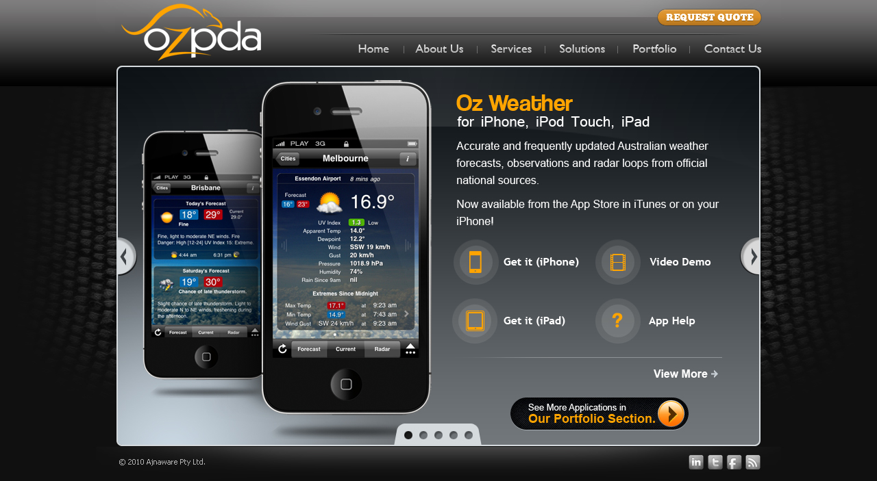 Web Design par Mayank Patel pour Ajnaware Pty Ltd | Design #332488