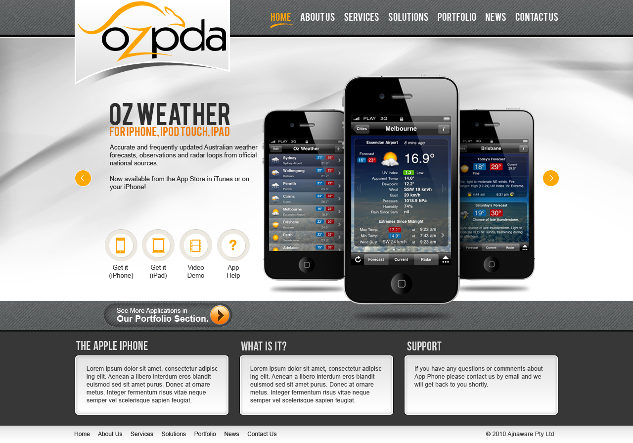 Web Design by Mayank Patel for Ajnaware Pty Ltd | Design #337298