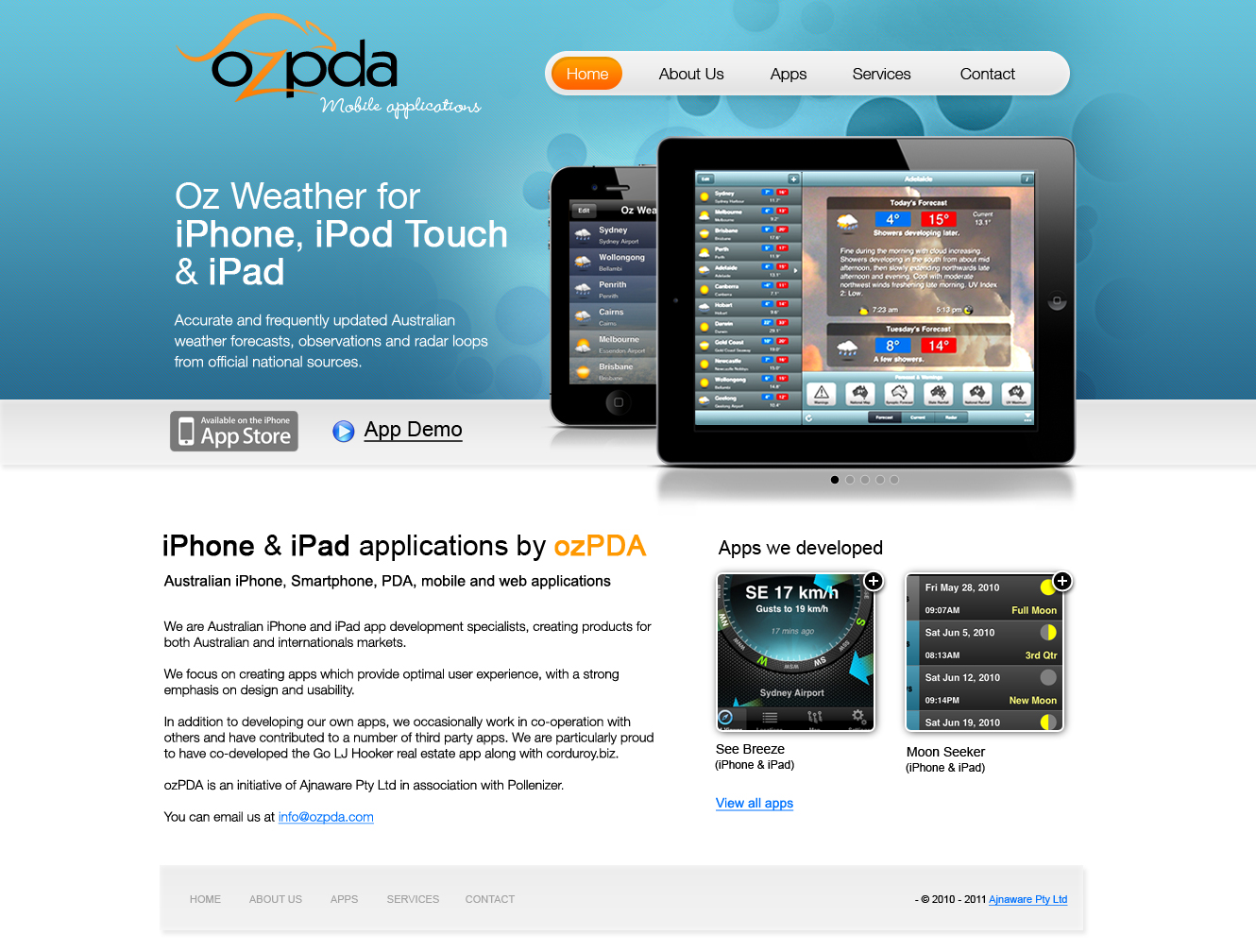 Web Design by OM for Ajnaware Pty Ltd | Design #337771