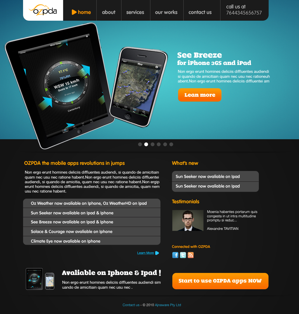 Web Design par holla_alexandre Tavitian pour Ajnaware Pty Ltd | Design #332157