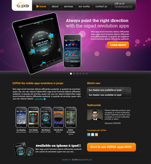 Web Design by holla_alexandre Tavitian for Ajnaware Pty Ltd | Design #332383