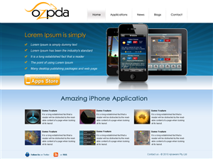 Web Design par LogoDesigns.ae pour Ajnaware Pty Ltd | Design : #331170